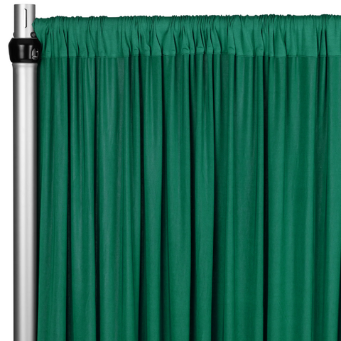 Spandex 4-way Stretch Drape Curtain 12ft H x 60in W - Emerald Green