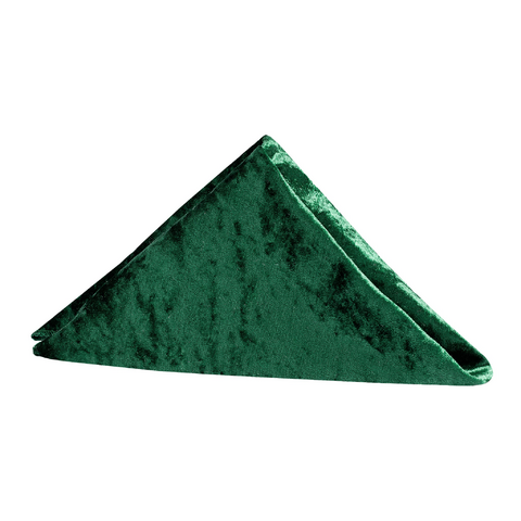Velvet 20in x 20in Linen Napkin - Emerald Green