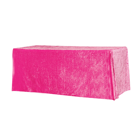 Velvet 90in x 156in Rectangular Tablecloth - Fuchsia