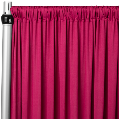Spandex 4-way Stretch Drape Curtain 12ft H x 60in W - Fuchsia