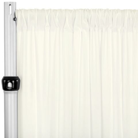 Spandex 4-way Stretch Drape Curtain 12ft H x 60in W - Ivory