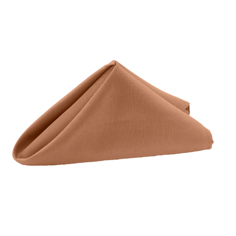 Premium Polyester Napkin 20in x 20in - Latte Rose