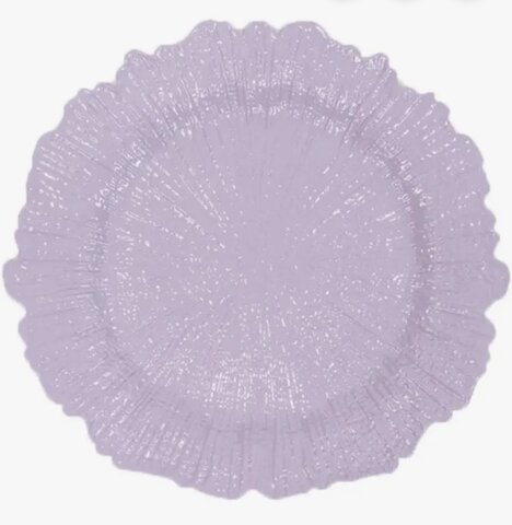 lavender lilac reef charger plate