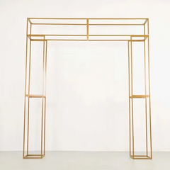 3D 8ft Square Gold Arch
