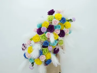 50cm Spring Time Boho Floral Accent