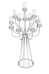 Silver Cluster Arm Candelabra