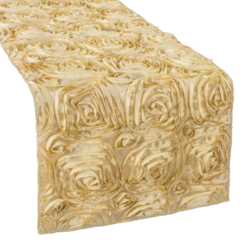 Gold Rosette Table Runners