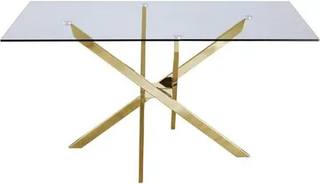 Gold X Leg Table