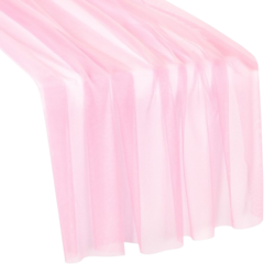 Light Pink Sheer Table Runner