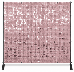 8x8 Matte Pink  Shimmer Wall