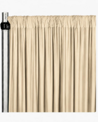 Spandex  Backdrop  Curtain - Champagne