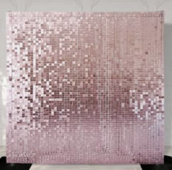 8x8 Light Pink Shimmer Wall