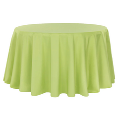 Premium Polyester 132' Round Tablecloth - Apple Green