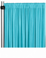 Spandex  Backdrop  Curtain - Aqua Blue