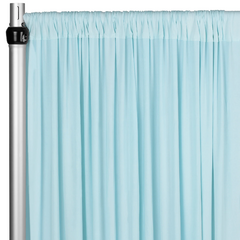 Spandex 4-way Stretch Drape Curtain 12ft H x 60' W - Baby Blue