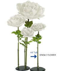 Oversized Large White Rose 44