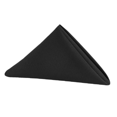 Premium Polyester Napkin 20'x20' - Black