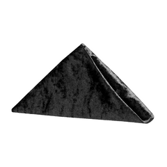 Velvet 20'x20' Linen Napkin - Black