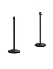 Plastic Black Stanchion post