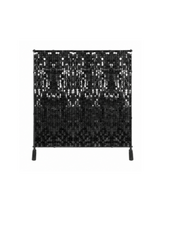 8x8 Black Shimmer Wall