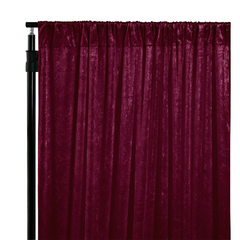 Velvet 12ft H x 52' W Drape/Backdrop Curtain Panel - Cabernet