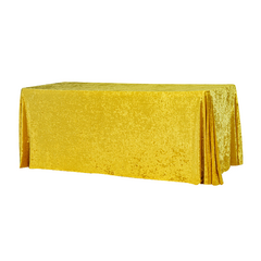 Velvet 90'x132' Rectangular Tablecloth - Canary Yellow