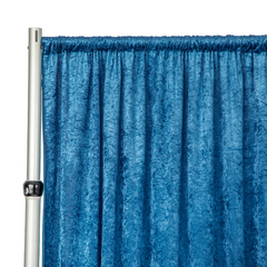 Velvet 12ft H x 52' W Drape/Backdrop Curtain Panel - Dark Teal