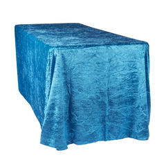Velvet 90'x132' Rectangular Tablecloth - Dark Teal
