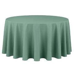 Premium Polyester 120' Round Tablecloth - Eucalyptus
