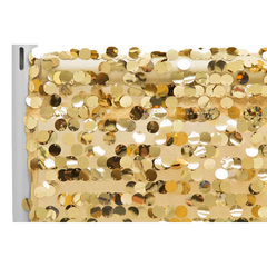 Large Payette Sequin 12ft H x 52' W Drape/Backdrop panel - Gold
