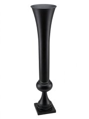 Large Black Trumpet Vase