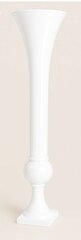 Large white trumpet vase centerpiece