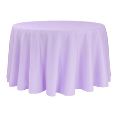 Premium Polyester 132' Round Tablecloth - Lavender