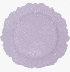 lavender lilac reef charger plate