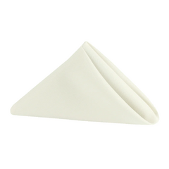 Premium Polyester Napkin 20'x20' - Light Ivory/Off White