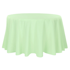 Premium Polyester 120' Round Tablecloth - Mint Green