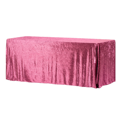 Velvet 90'x132' Rectangular Tablecloth - Mulberry