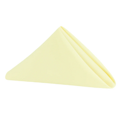 Premium Polyester Napkin 20'x20' - Pastel Yellow