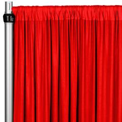Spandex 4-way Stretch Drape Curtain 12ft H x 60' W - Red