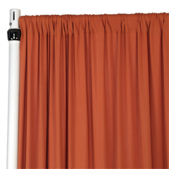 Spandex 4-way Stretch Drape Curtain 12ft H x 60' W - Rust