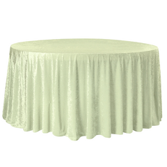 Velvet 120' Round Tablecloth - Sage Green