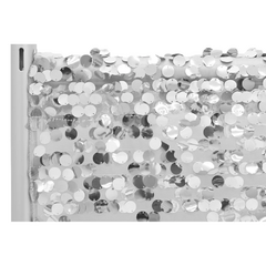 Large Payette Sequin 12ft H x 52' W Drape/Backdrop panel - Silver