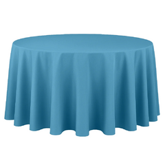 Premium Polyester 120' Round Tablecloth - Steele Blue