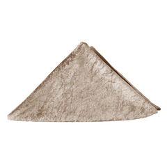 Velvet 20'x20' Linen Napkin - Taupe