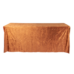 Velvet 90'x132' Rectangular Tablecloth - Terracotta