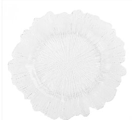 white reef charger plate