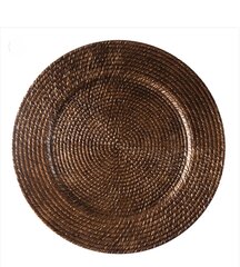 deep gold braided charger plate