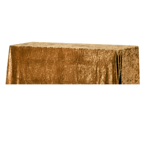 Velvet 90in x 132in Rectangular Tablecloth - Mustard Gold