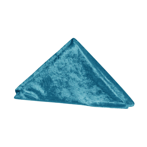 Velvet 20in x 20in Linen Napkin - Peacock Teal