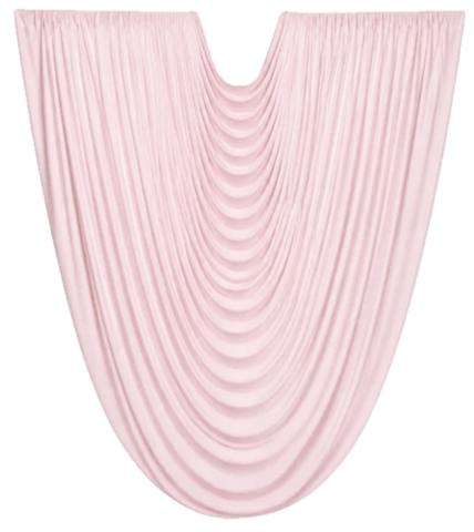Small Premade Baroque Draping - Pink